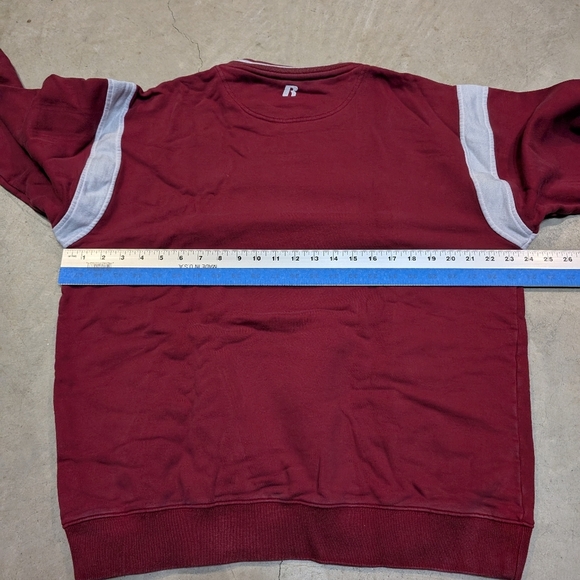 VTG Russell Athletic Washington State Maroon Crewneck Sweater Men's L Red - Picture 6 of 6